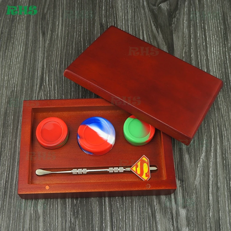 2 шт. 2017 новейший полный комплект для силиконовых контейнеров с 17 мл деревянной