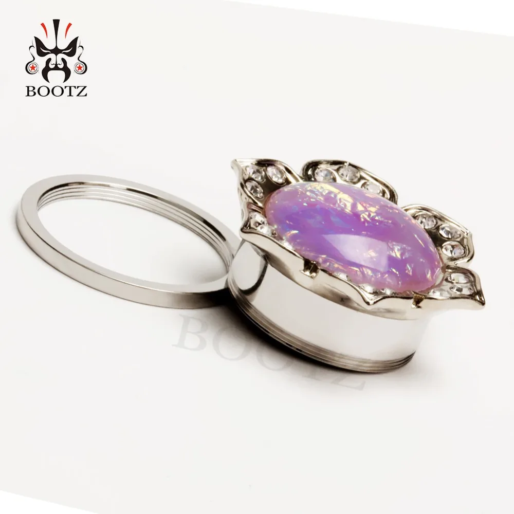 2 шт. пара розовых ушных пробок туннель для пирсинга ювелирное изделие из