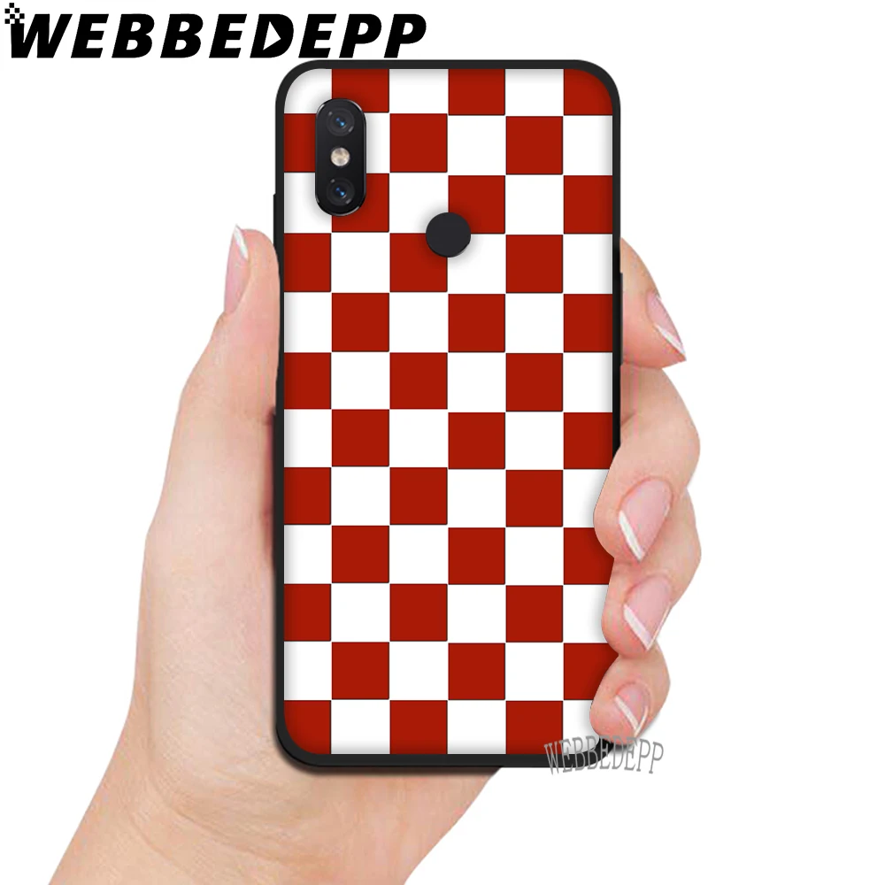 Мягкий чехол WEBBEDEPP в шахматную клетку для Huawei Honor 6 7A Pro 7C 8C 7X 8X 8 9 10 lite Note10|Бамперы| |