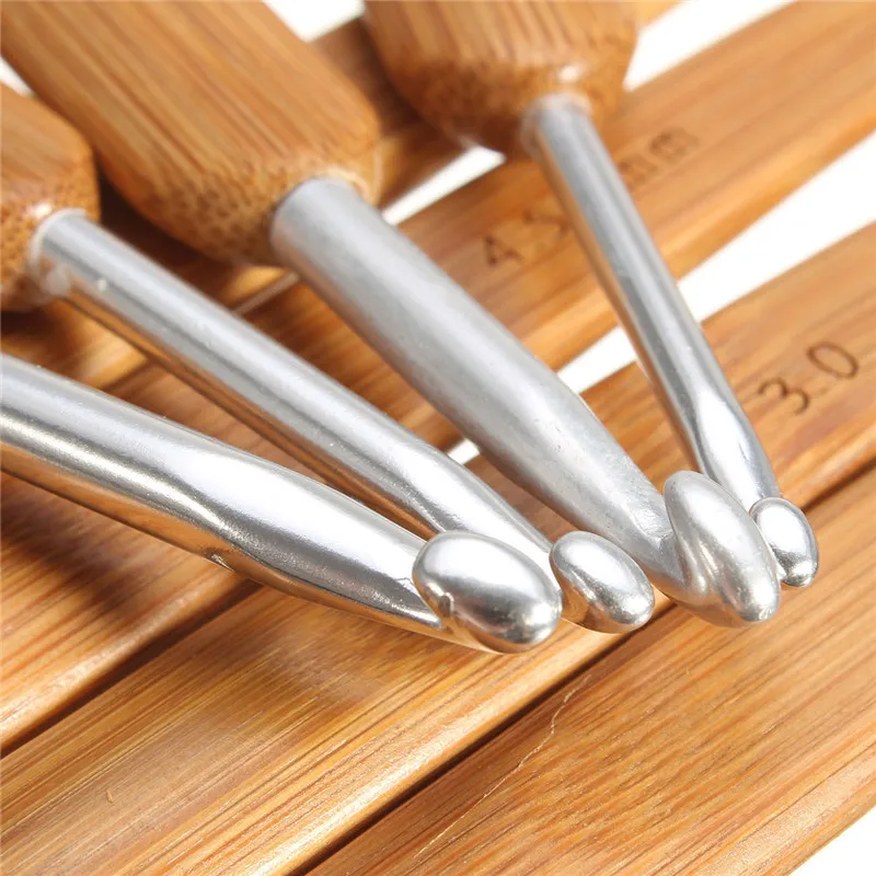 8 шт. металлические крючки для вязания размеров 2 5 6 0 мм|knitting needles|metal crochet hooksmetal |