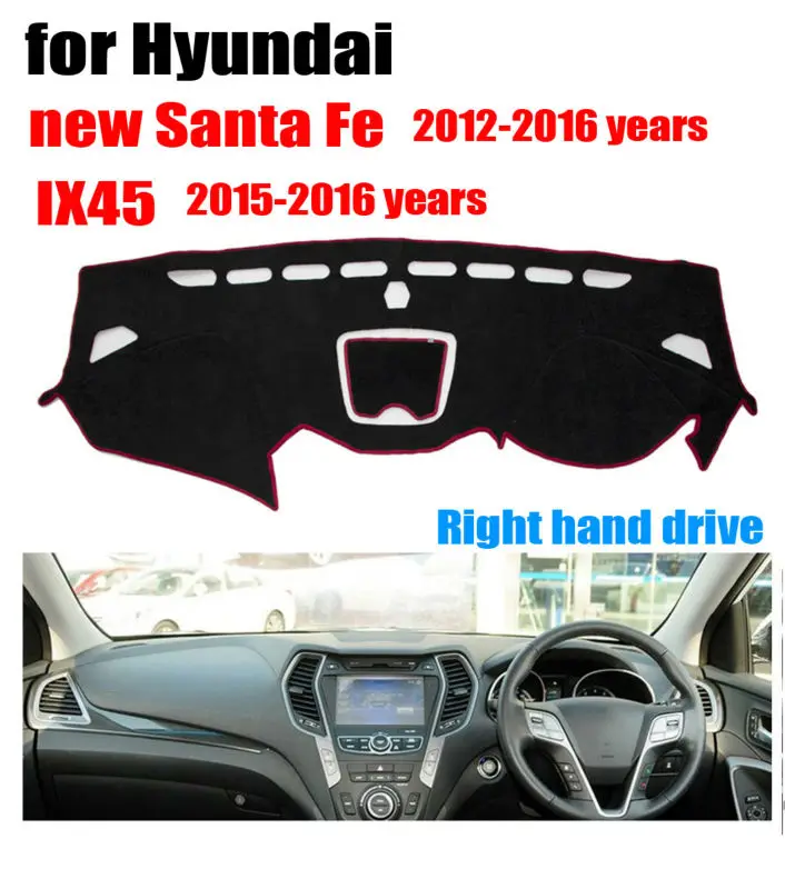 RKAC крышка приборной панели автомобиля коврик для Hyundai new Santa Fe 2012 2016 IX45 2015 правый