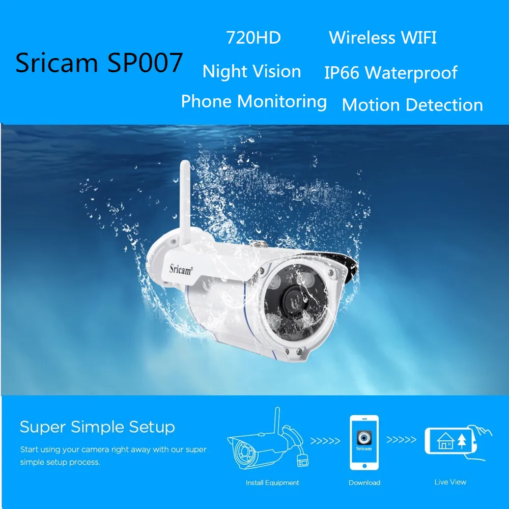 Sricam оригинальный IP Камера HD Беспроводной Wi Fi безопасности P2P открытый
