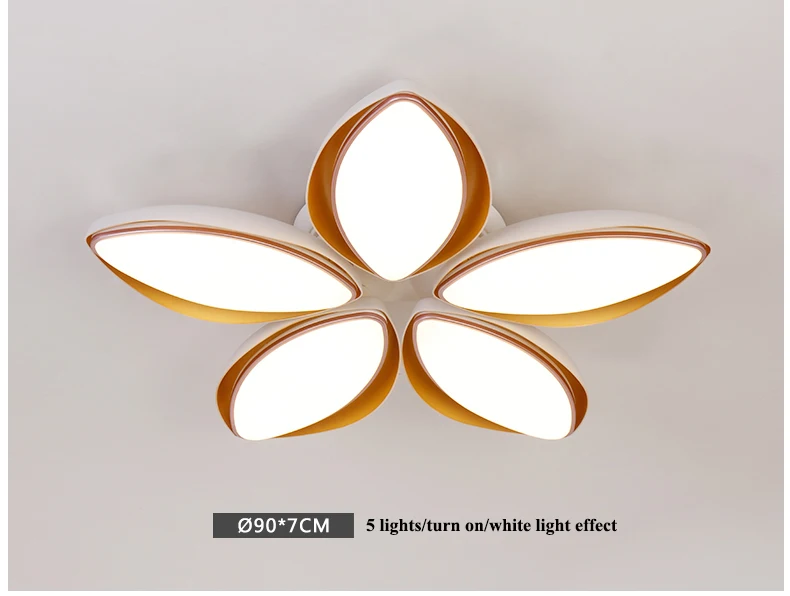 Современные акриловые Лотос LED Потолочные светильники блеск кристаллов Спальня Светодиодная лампа потолка Luminaria светодиодный потолочный светильник Lamparas