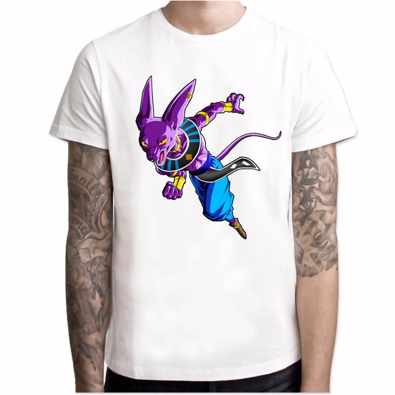 Новая футболка Dragon Ball Z Goku мужские летние топы с круглым вырезом и коротким