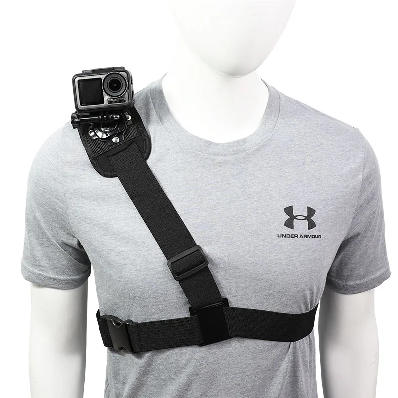 

Rotate Shoulder Strap Mount for DJI OSMO ACTION 3 2 GoPro Hero 11 10 9 8 7 6 5 4 session SJCAM EKEN AKASO Sport Camera Accessory