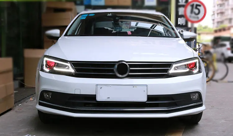 Автомобильный стильный головной светильник s для VW Jetta 2011- светодиодный головной светильник VW Jett Светодиодный дневной ходовой светильник светодиодный DRL Bi-Xenon HID