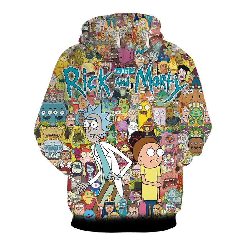 Ricky And Morty/крутые худи с 3D принтом, Мужская толстовка, модная повседневная толстовка, Повседневная Толстовка в стиле хип-хоп, sudadera hombre