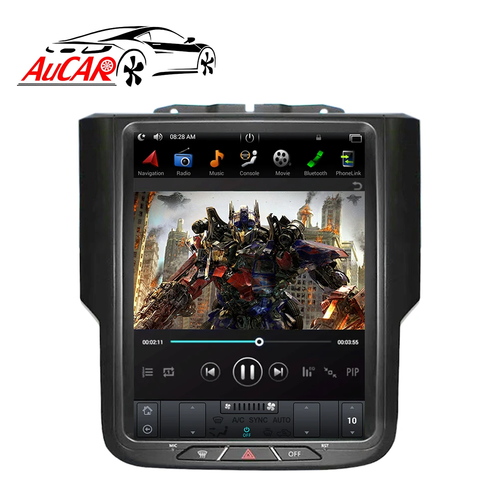 Android 6,0 Tesla стиль 10," Автомобильный dvd-плеер для Dodge ram gps система аудио-Bluetooth радио wifi 4G Вертикальная стерео ips