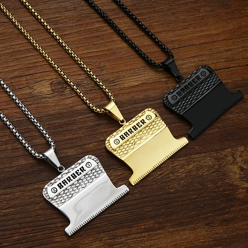 Ожерелье с подвеской для парикмахера из нержавеющей стали 23 дюйма|necklace jewelry|jewelry