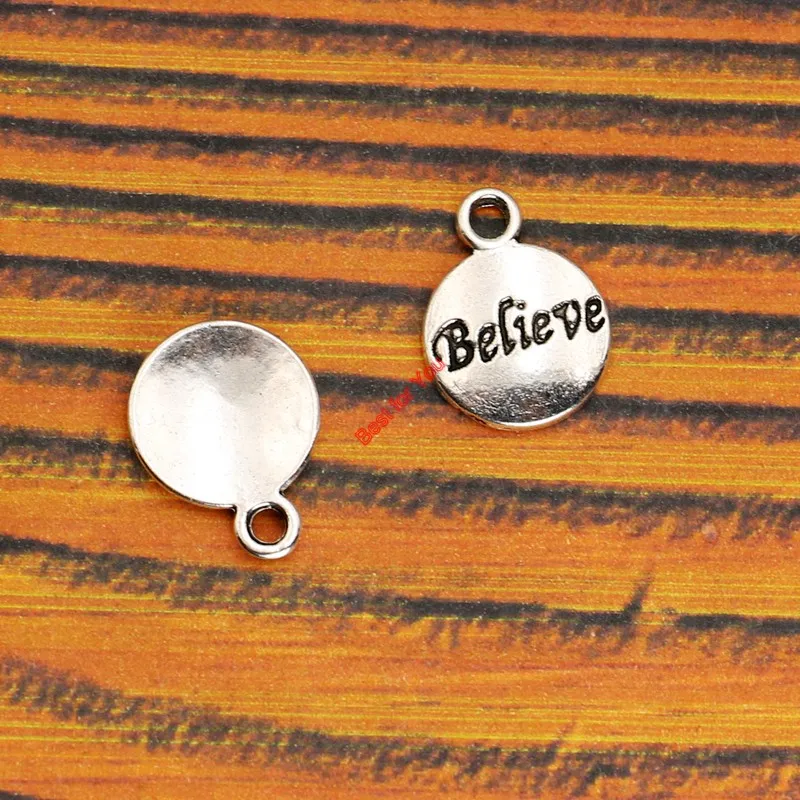 20 шт. подвеска с подвеской Believe Jesus подходит для браслета ожерелье тибетское