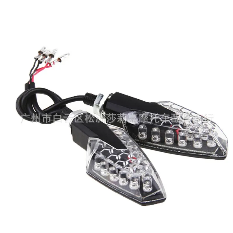 

1 Pair 12V Universal Motorcycle Turn Signal Indicators Flashing Lamp Motorbike Turn Signals Light Lamps for Yamaha Honda Suzuki
