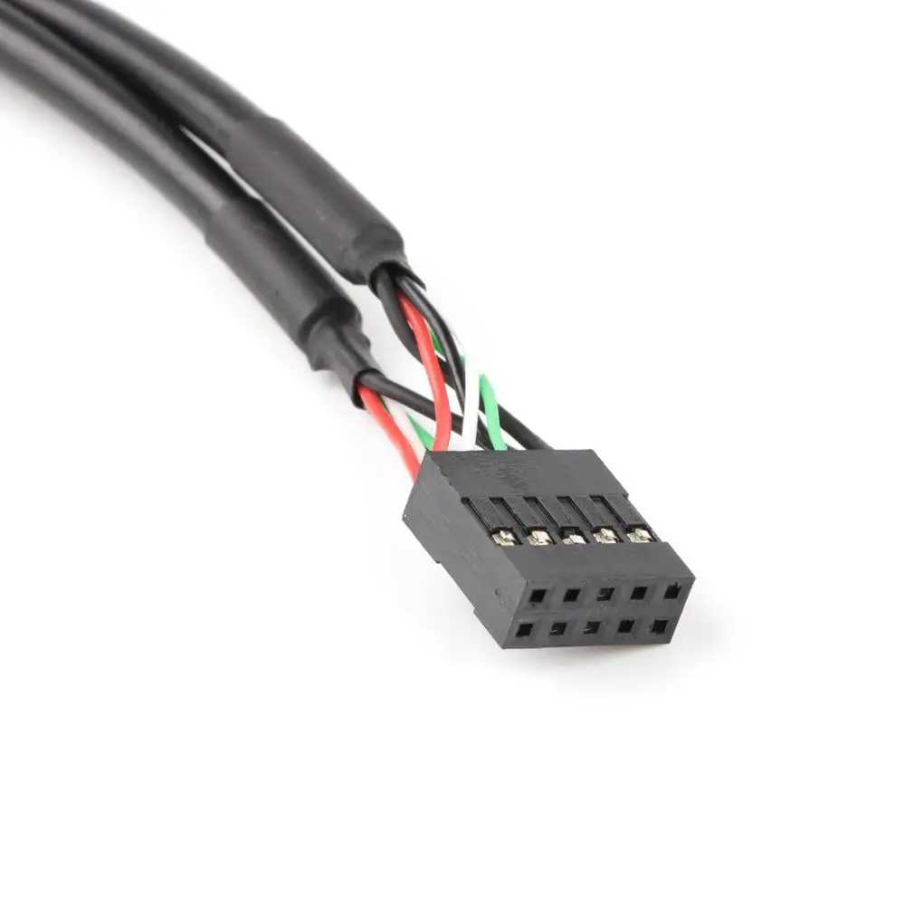 Двойной USB 2 0 A гнездовой монтажный-10P 1 &quotкабель материнской платы | Компьютеры и
