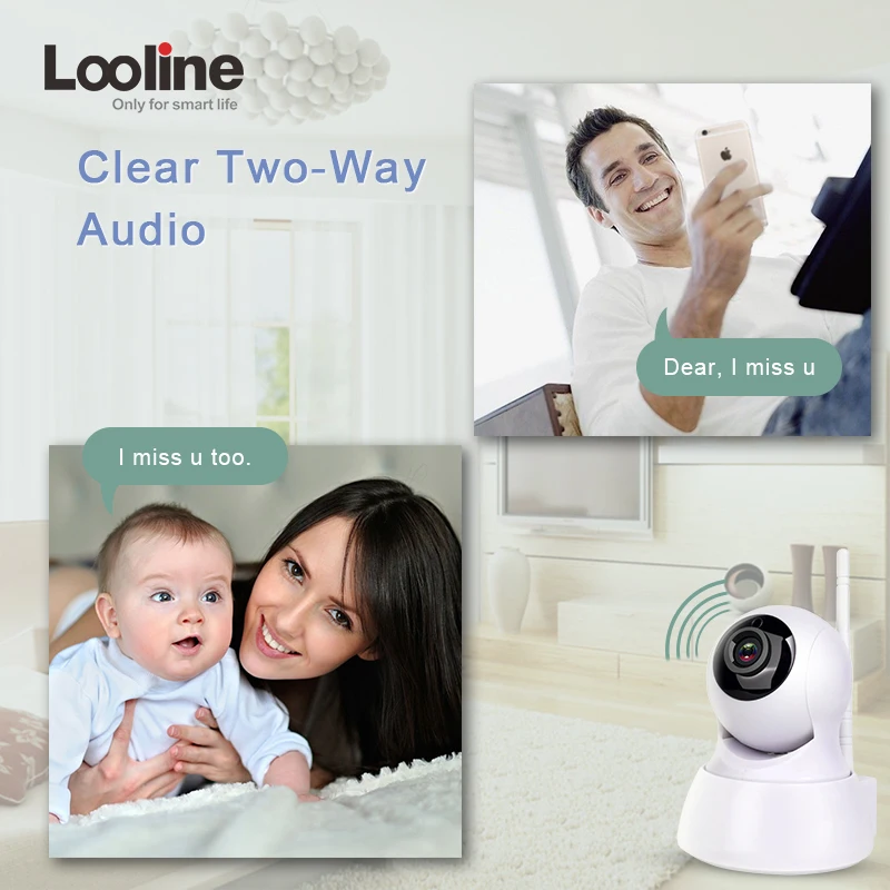 WI-FI Камера Беспроводной IP Wi-Fi CCTV Крытый веб-камера onvif looline обнаружения движения