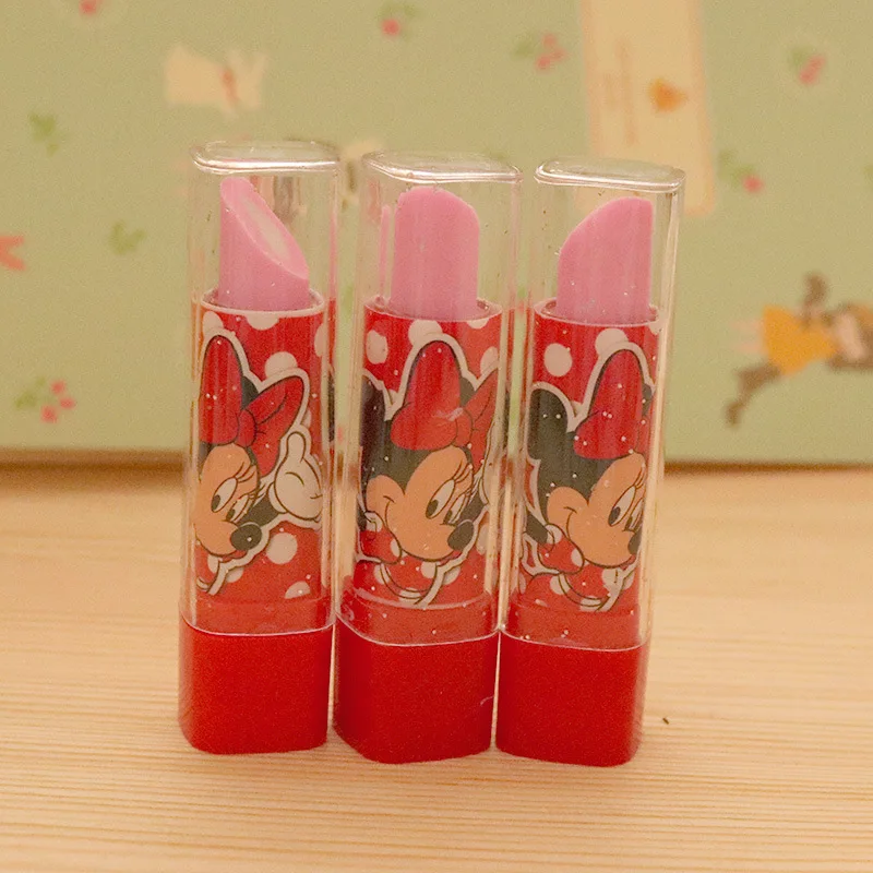 1 шт. принцессы с рисунком Kitty фруктов Lip stick Форма Новинка Ластики резиновая