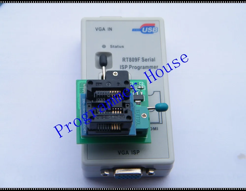 Бесплатная доставка RT809F USB SPI программатор + V1.8adapter Flash SOP8 DIP8 W25 MX25|programmer rt809f|dip8
