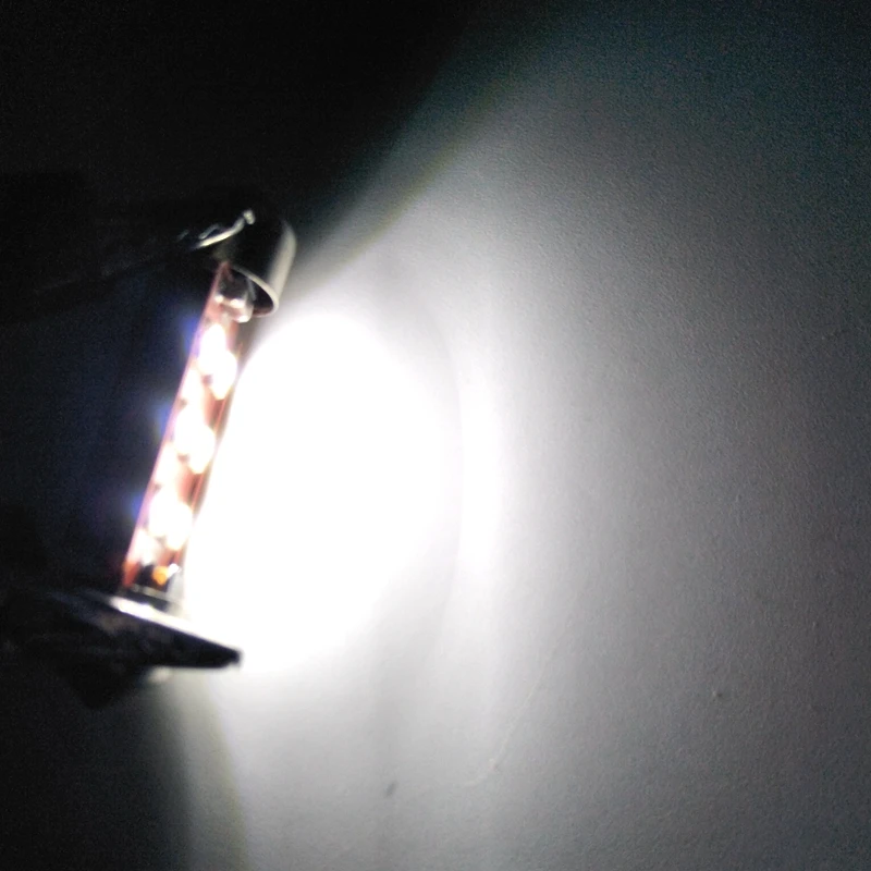 50 шт. яркий купол Canbus Festoon 36/39/41 мм C5W 3030 Chip 6SMD автомобильный номерной знак лампа для
