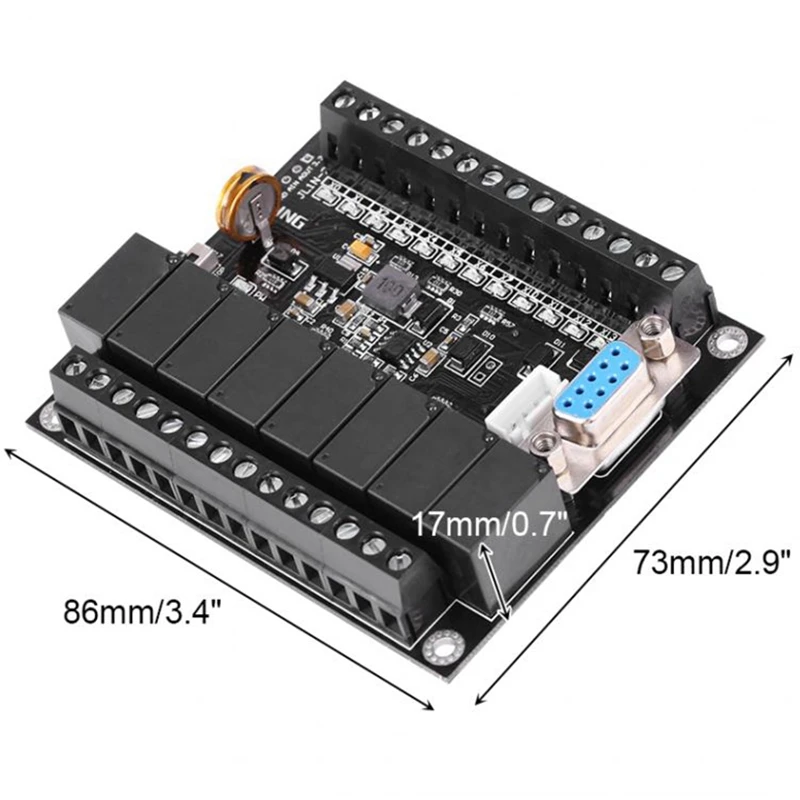 Plc программируемый контроллер Dc 24V регулятор ПЛК Fx1N-20Mr промышленная плата