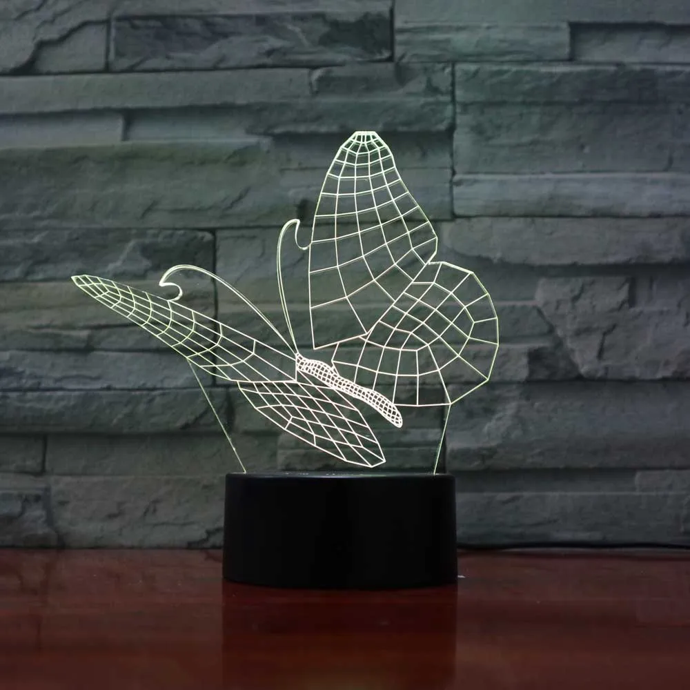 Детская настольная лампа 3D визуальная luminaria de mesa led ночник креативный Veilleuses Pour