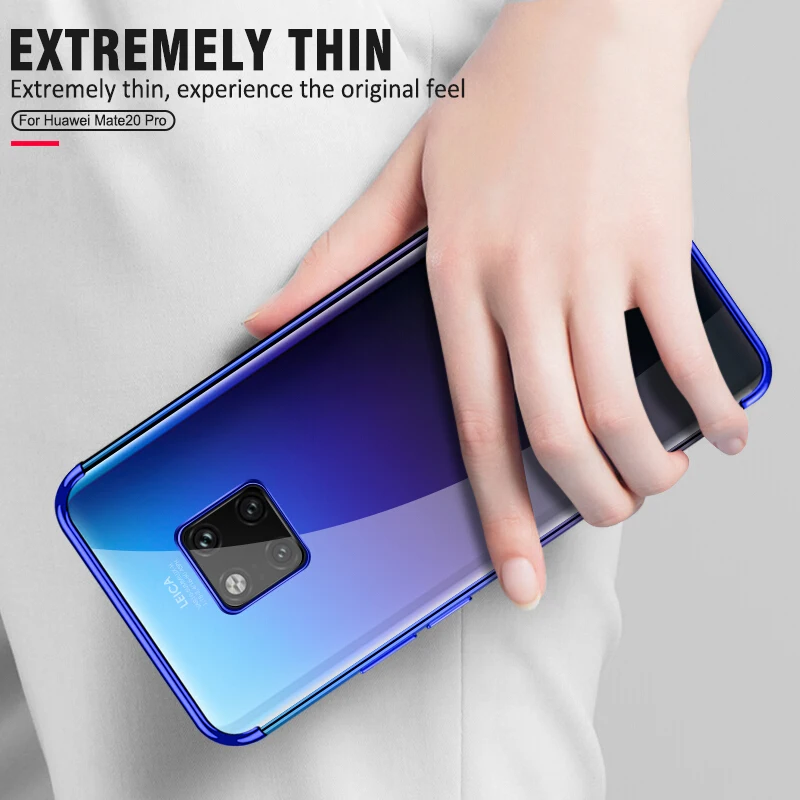 Мягкий ТПУ чехол для huawei Mate20 Pro Lite P20 P20Pro роскошный покрытый прозрачный