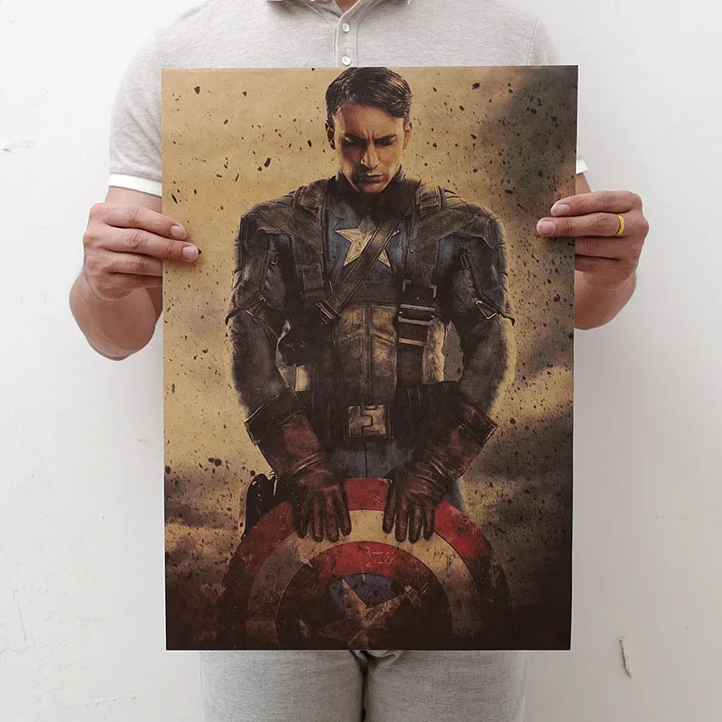 Mling 1 шт., 51,5x36 см, постер из серии Marvel, Мстители, война бесконечности, Ретро плакат, наклейки на стену для гостиной, украшение для дома