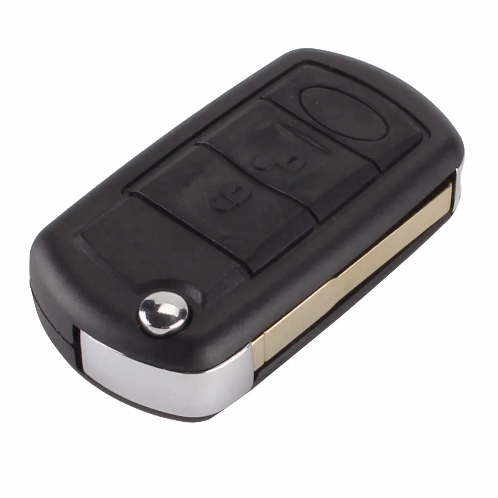 KEYYOU 3 кнопки флип-Брелок дистанционного складной Автомобильный ключ чехол для Range