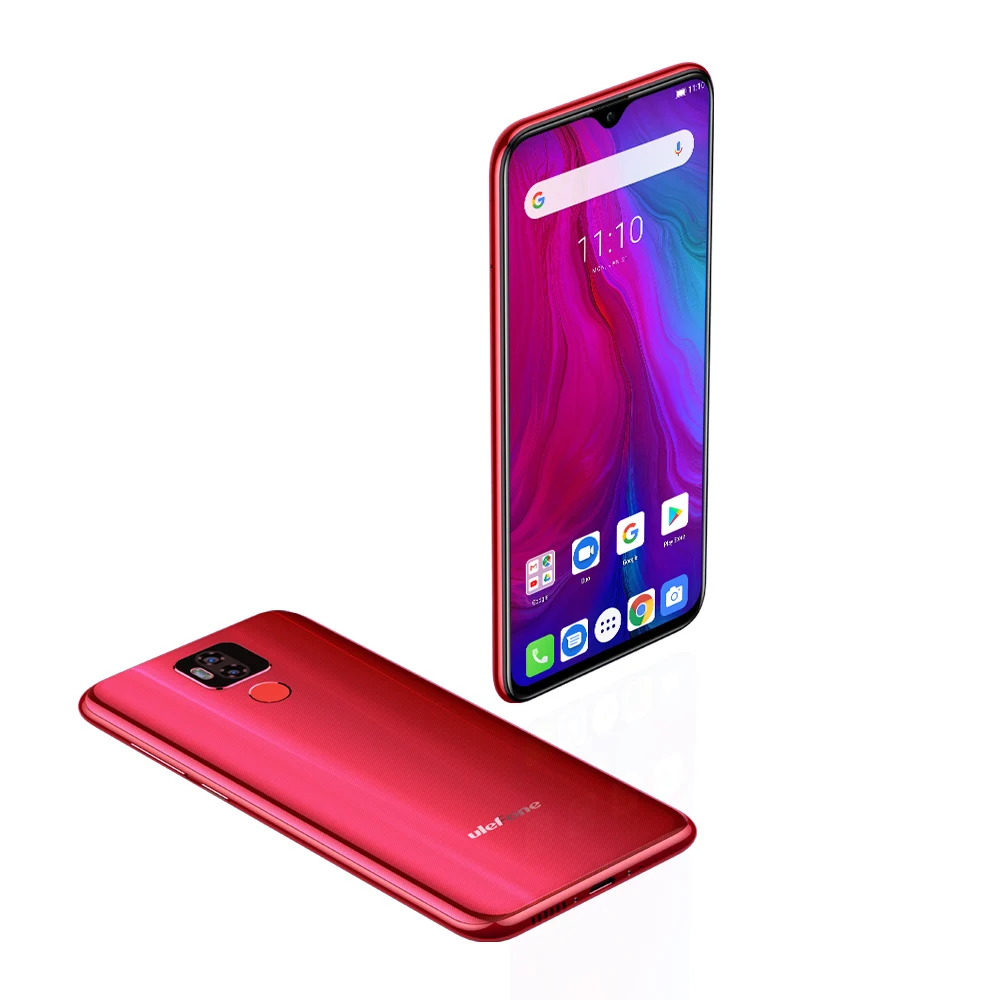 Отпечатков пальцев ID+ Разблокировка лица Ulefone power 6 Android 9,0 Восьмиядерный 6," 18MP смартфон 4 Гб 64 Гб 6350 мАч NFC 4G мобильный телефон