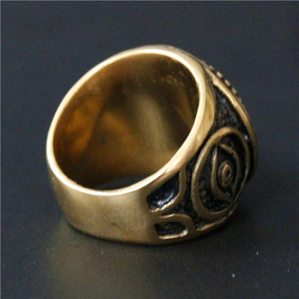 Прямая поставка размер 8 13 Тяжелые Кольца со звездами из нержавеющей стали 316L