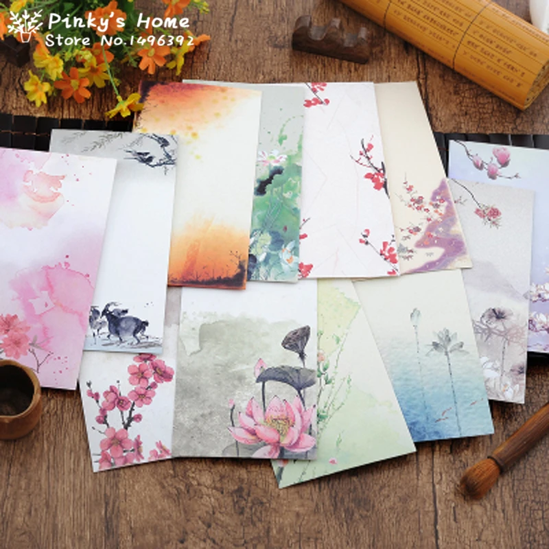 10 шт./лот китайские винтажные бумажные конверты подарочные пакеты|envelope paper|vintage