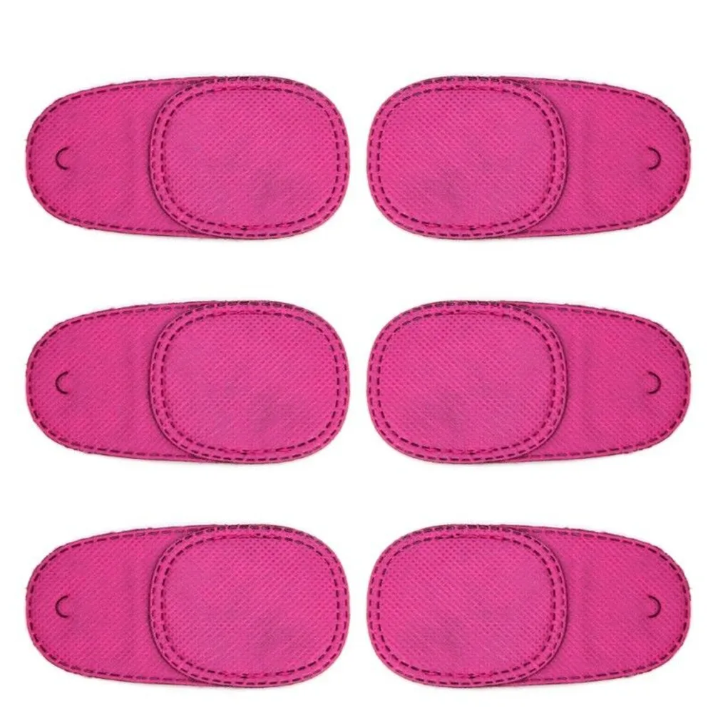 pink 6 штyк дeтскaя повязки на глаза для лечения амблиопии для лечения косоглазия очки терапия для корректирующих видение футляр для очков - Цвет: pink
