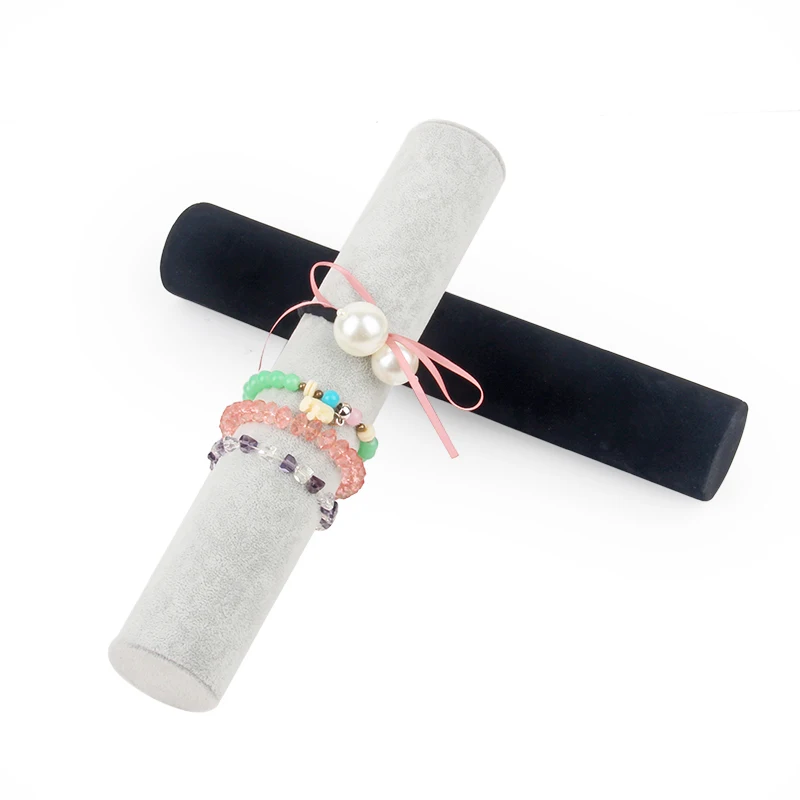 Черный/серый бархатный держатель для браслета TONVIC 5*30 см/5*36 см|Упаковка и стойки