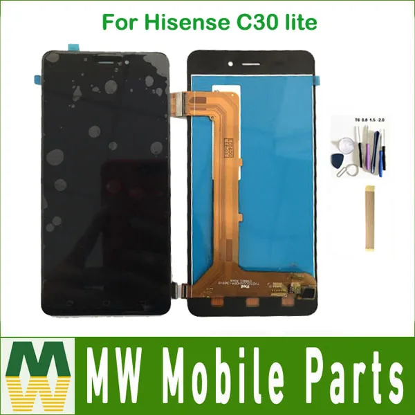 Для Hisense C30 lite ЖК дисплей сенсорный экран сенсор стекло Digiziter сборка черный цвет с