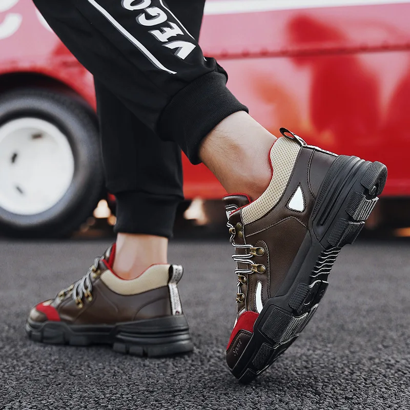 New casual shoes men's tide color matching breathable running net 2019 fashion student | Обувь