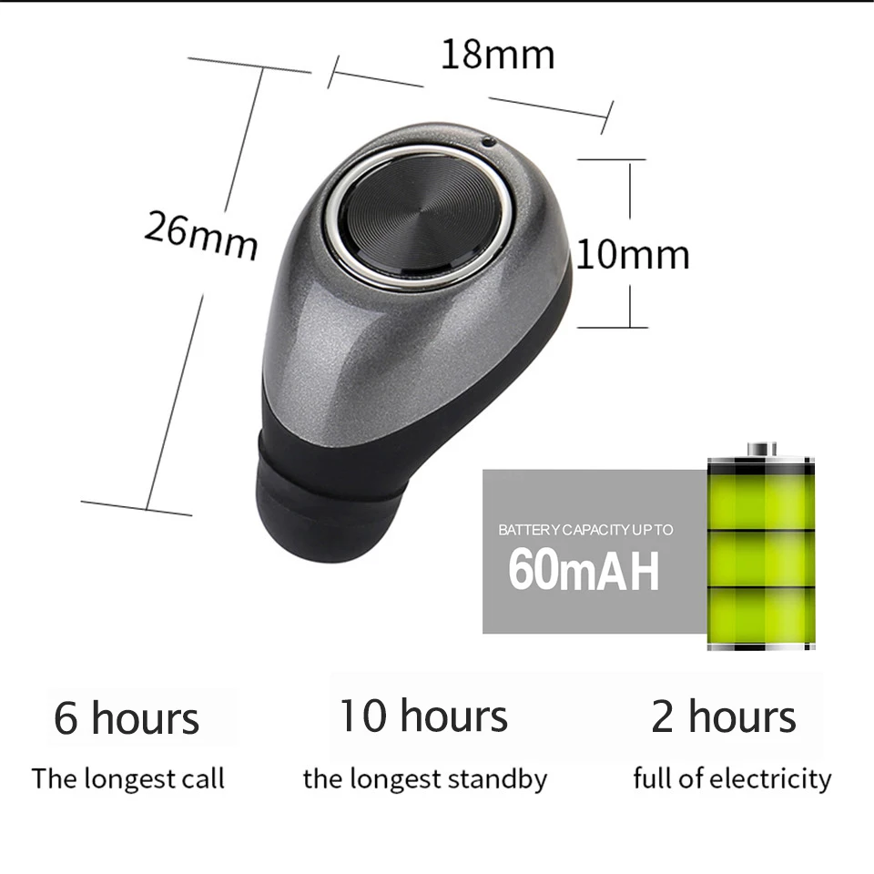 Mini Bluetooth наушники вкладыши Беспроводной Малый Handsfree CVC 6 0 Шум изоляция Hi Fi стерео