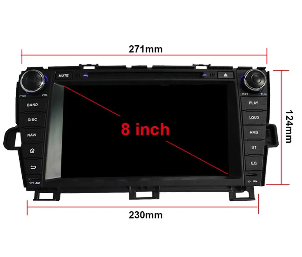 8 &quotавтомобильный DVD плеер с GPS (опционально) аудио Радио стерео BT/TV головное