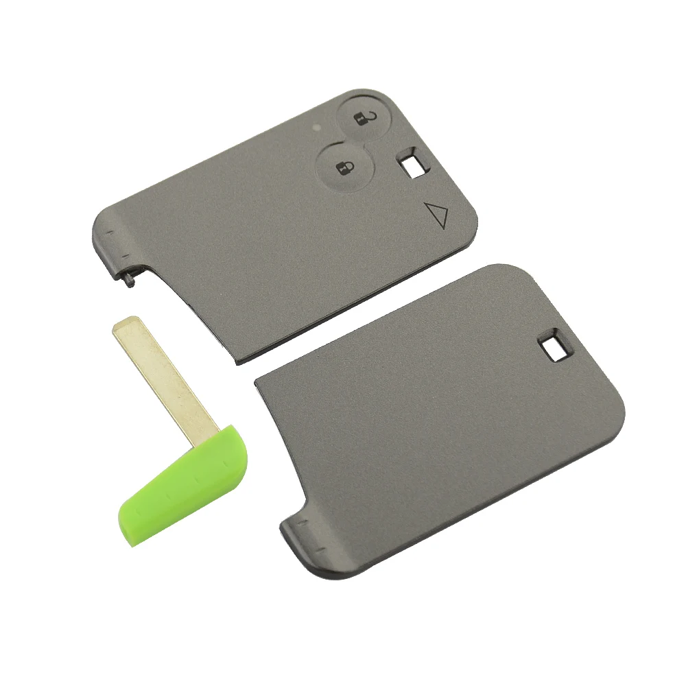 

OkeyTech Smart Car Key Card For Renault Laguna 2 for megane 2 3 duster 2 Buttons Replacement Auto Key Shell Cover