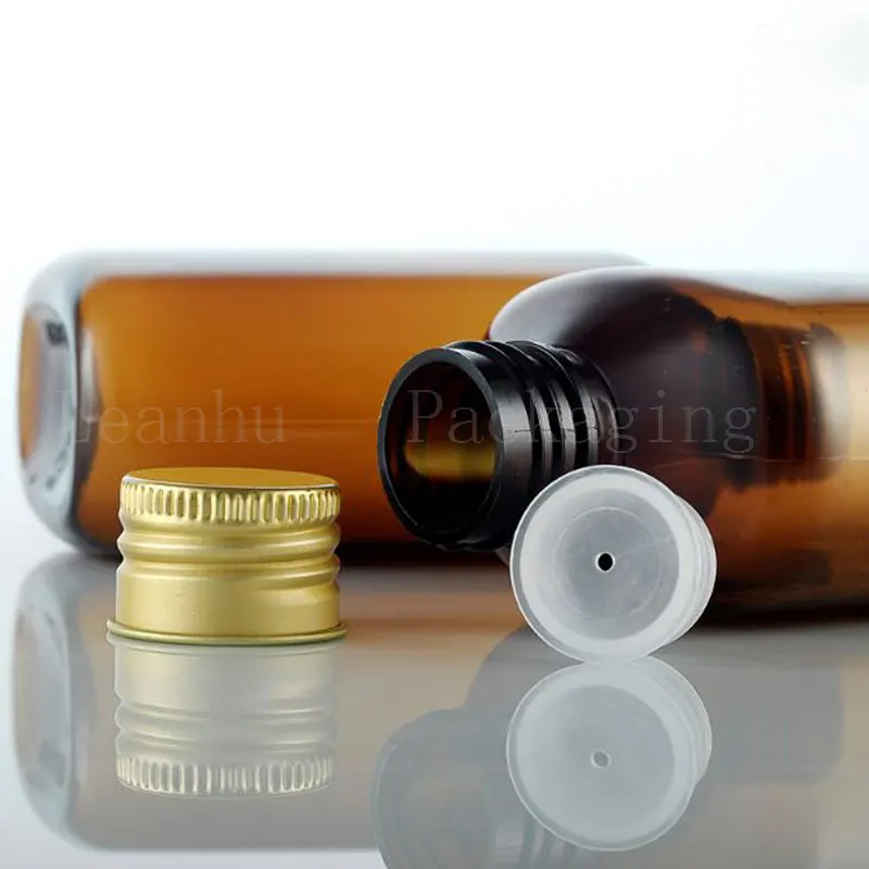 Empty Brown Plastic Bottle With Golden Aluminum Screw Cap Cosmetics Container DIY Refillable Shampoo Shower Gel | Красота и здоровье