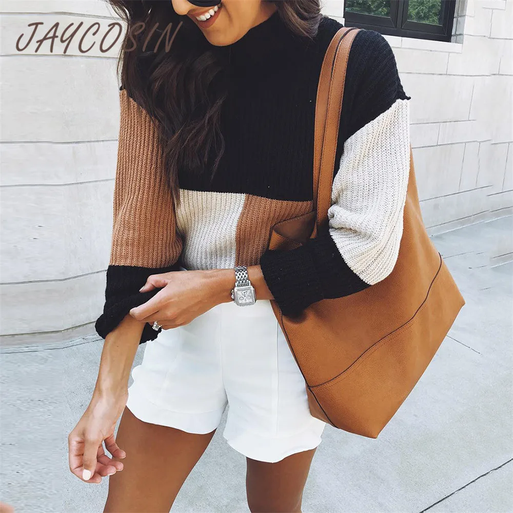 JAYCOSIN Clothes women sweaters and pullovers warm clothes ladies knitted long loose sweater for winter Long Sleeve top | Женская одежда