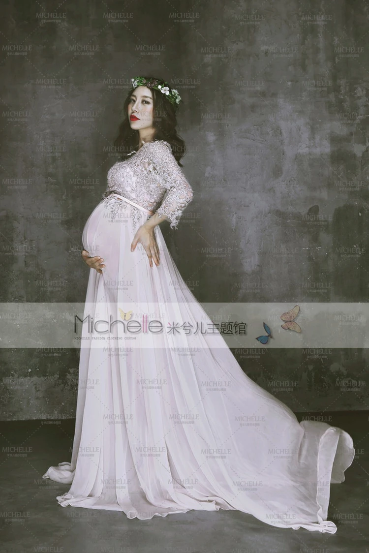 Новинка модная одежда для студийной фотосъемки при беременности великолепное