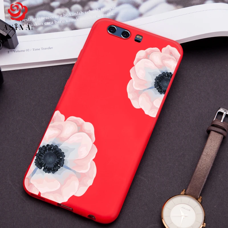 ASINA силиконовый чехол для Huawei P10 3D цветок защитный кожух Plus Lite ударопрочный бампер
