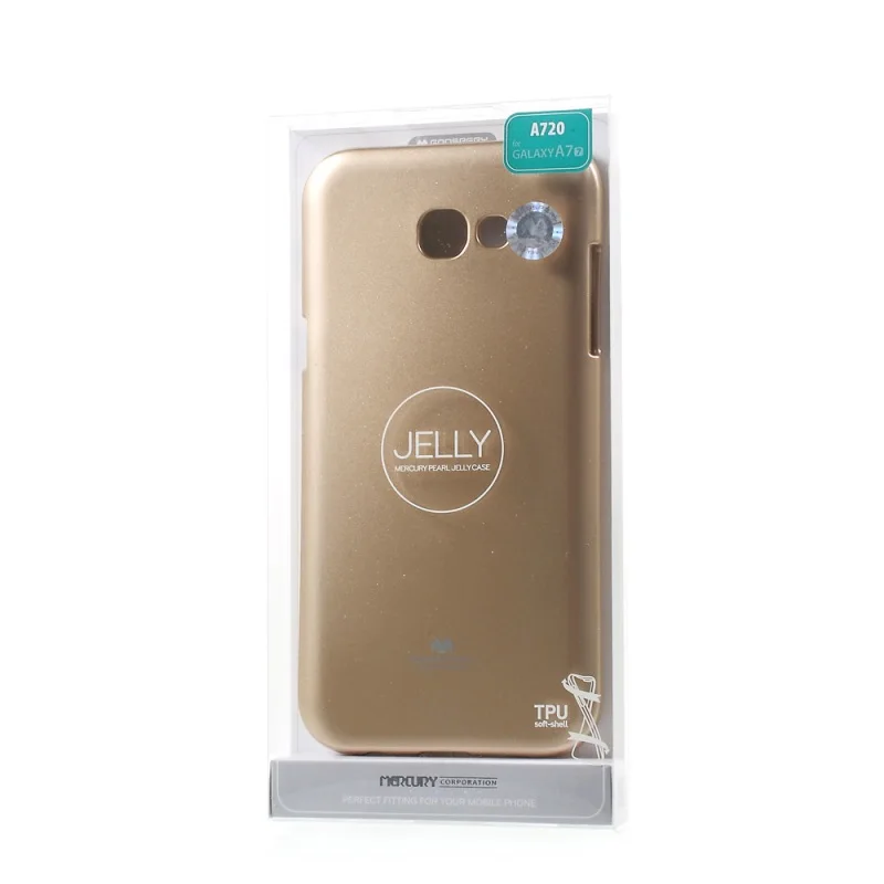 MERCURY GOOSPERY для samsung Galaxy A3 A320 A310 A5 A520 A7 флеш-порошок Желе Мягкий ТПУ Черный чехол для телефона