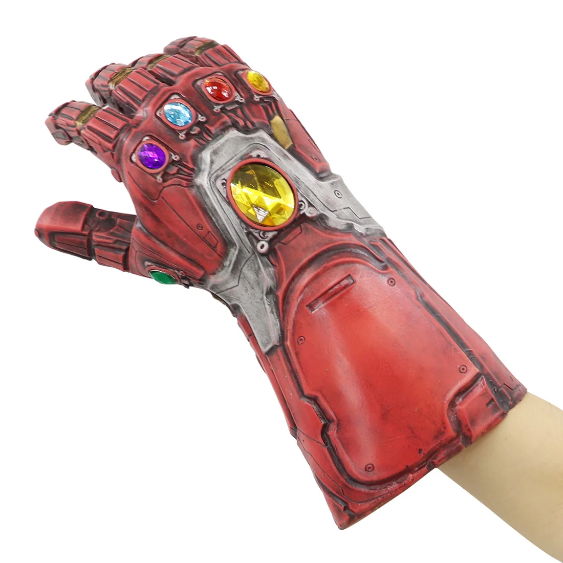 Железный человек Tony Stark Infinity Gauntlet светодиодный светильник супергерой Бесконечность камень косплей перчатки Гибкие пальцы
