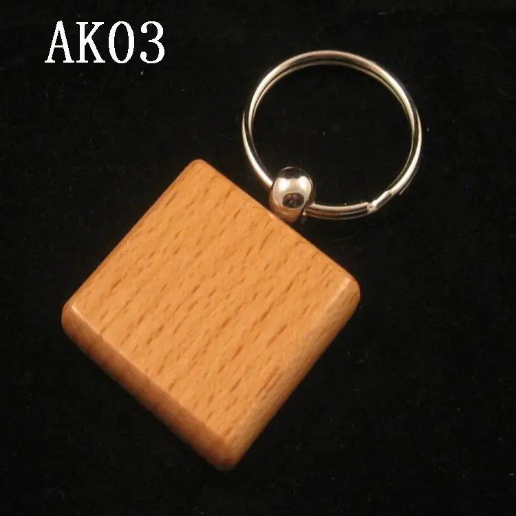 100 шт Новый Модный пустой деревянный самодельный брелок для продвижения/дня