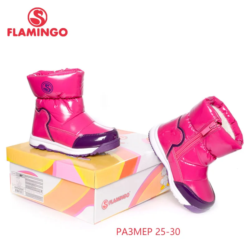 Фламинго Новинка 2017 коллекция модные зимние сапоги с шерстяной качество против