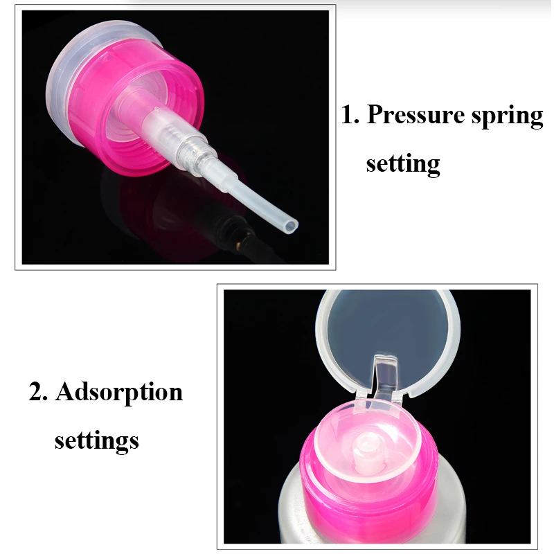 Пустая пластиковая бутылка для удаления лака ногтей 100 мл жидкий спиртовой пресс