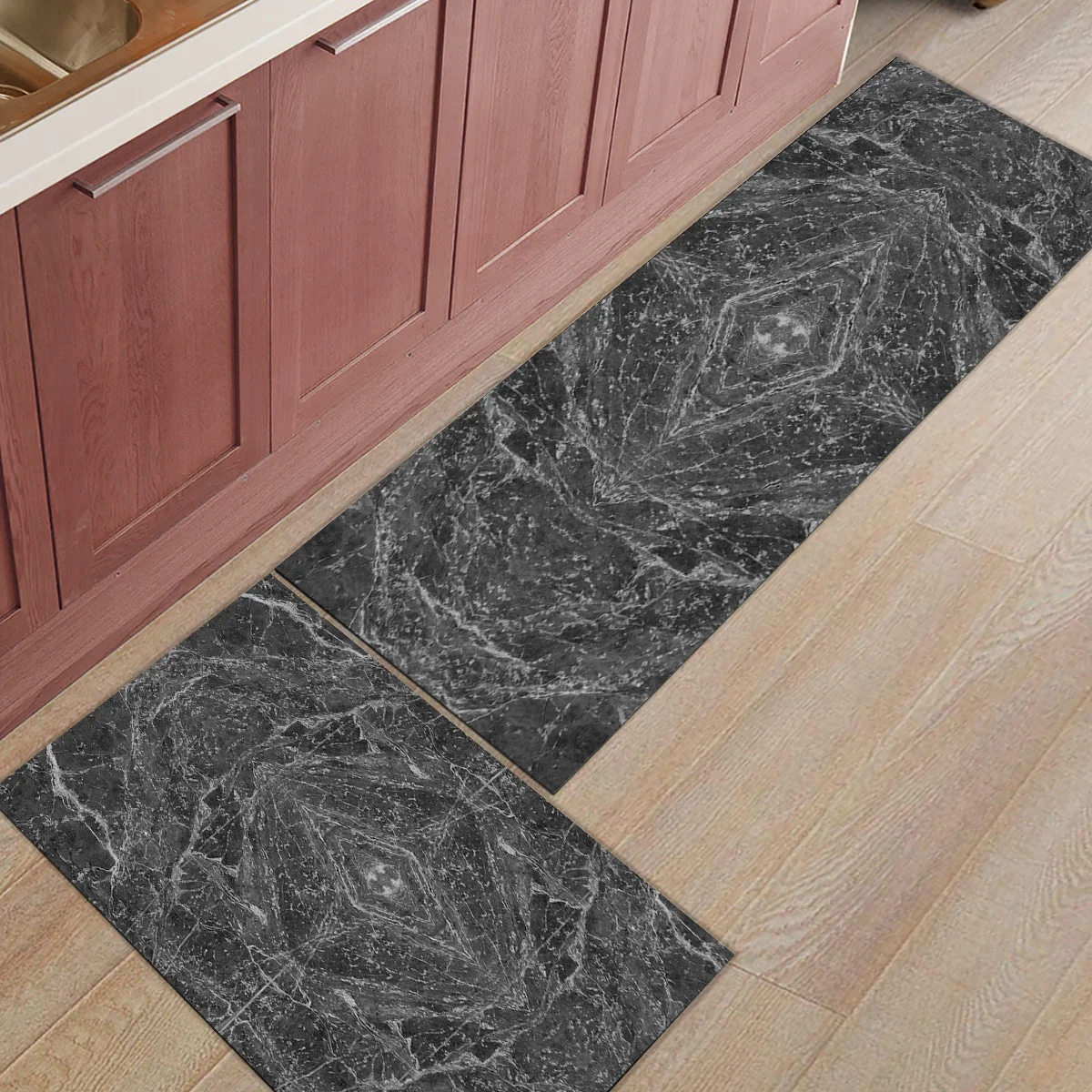 Серый Marble1Doormats для входа путь грязи мусора Trapper загрузки скребок обуви
