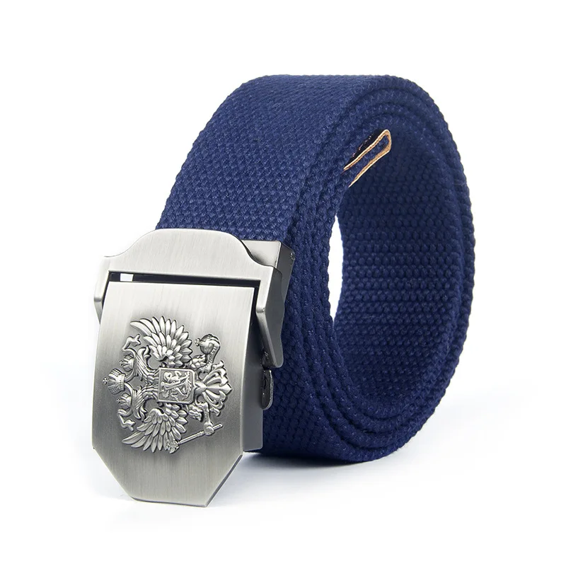 Blue Belt Мужской ремень из парусины, русский Национальный пояс с пряжкой, тактический ремень, нейлоновый военный мужской ремень для брюк, длинный черный пояс для талии, подарок - Цвет: Blue Belt