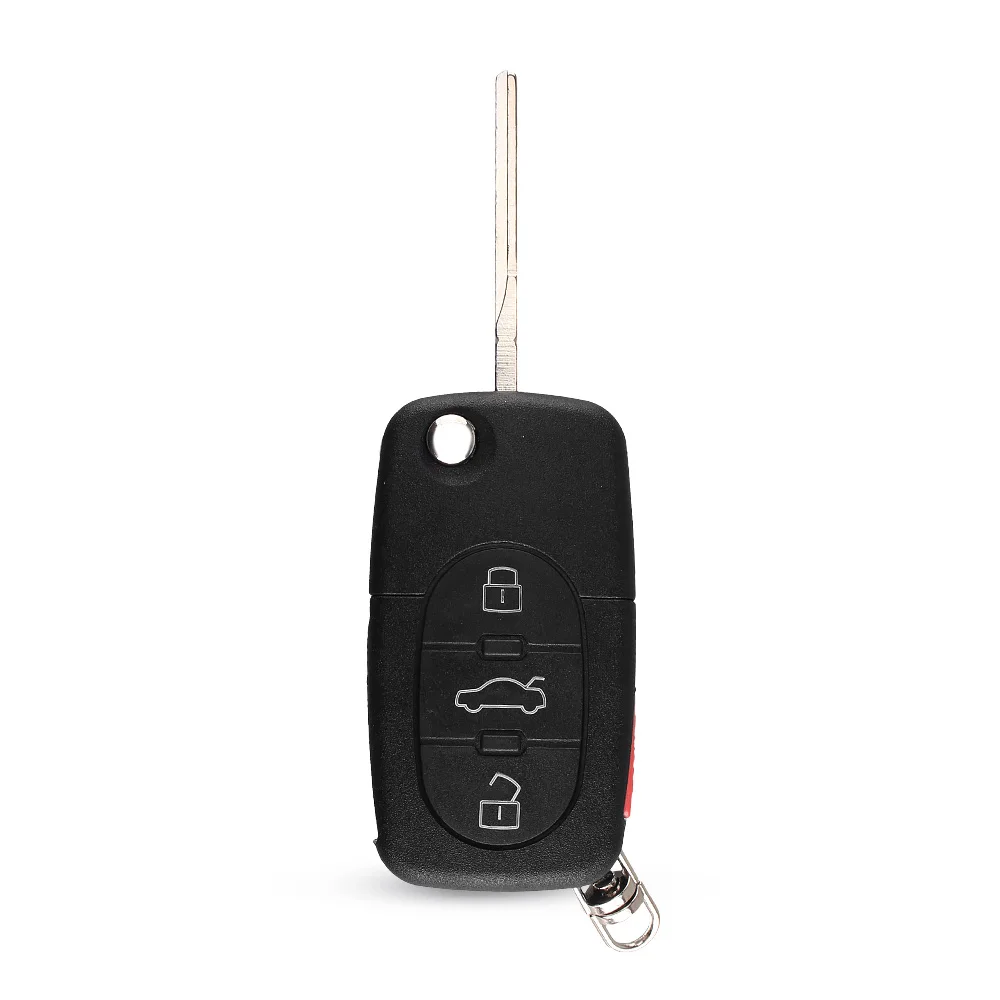 Чехол KEYYOU с откидной крышкой и дистанционным брелоком для VW Passat Jetta Golf Beetle 4/3 +