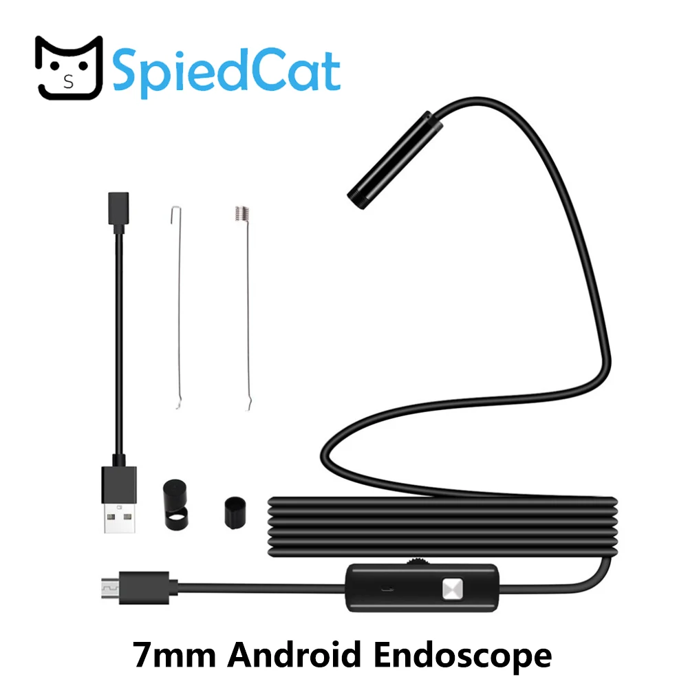 7 мм lensWIFI мини Endoscope1M 2 м 3,5 м кабель Водонепроницаемый мягкий кабель Бороскоп Инспекции Камера змея Камера 8 светодиодный для Android