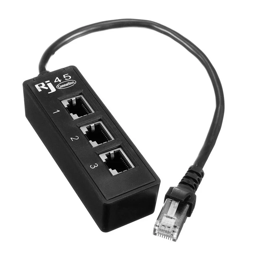 Mosunx кабели RJ45 1 до 3 Ethernet LAN Сетевой кабель сплиттер Way удлинитель адаптер разъем