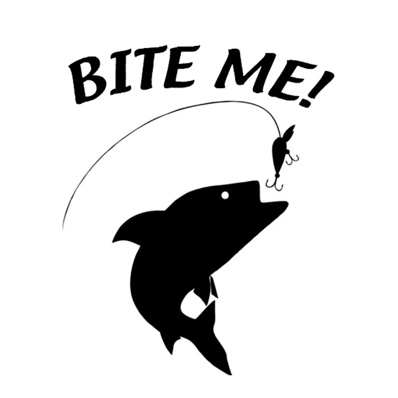 

Bite Me Fish Fashion Vinyl Car Styling Decor Car Sticker S4-0073